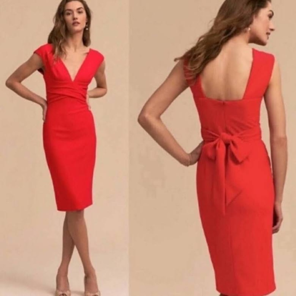 BHLDN Anthropologie Danica Dress in Red